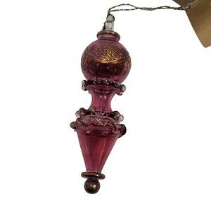 Kurt S. Adler Luxor Collection Glass Ornament Gold